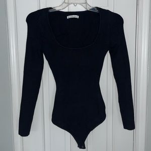 NWOT Abercrombie Square Neck Sweater Bodysuit